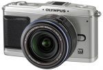 Outlet Olympus E-P1 14-42 16GB torba 2aku srebrny aparat z obiektywem