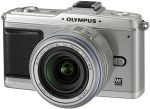 Olympus E-P2 14-42 16GB torba 2aku srebrny aparat z obiektywem