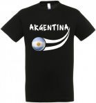 Supportershop Argentina 104 cm czarny koszulka dziecięca