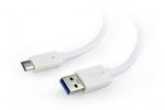 Gembird CCP-USB3-AMCM-1M-W kabel USB-A - USB-C